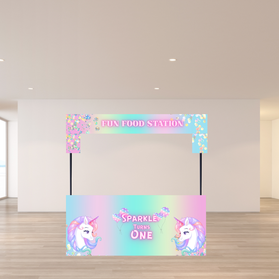 Unicorn-Themed Food Stall Sign Set