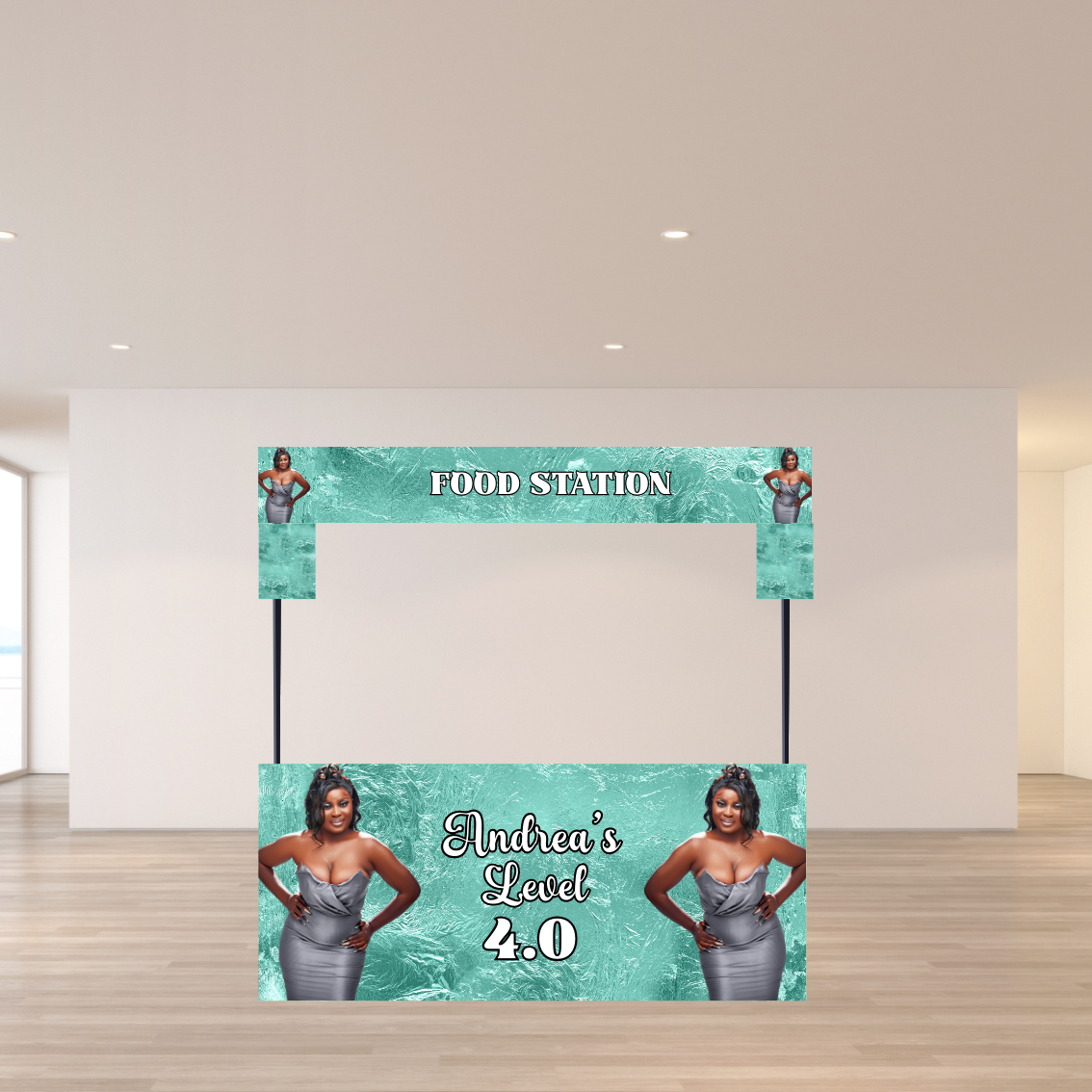 Custom Food Stall Signs - Luxury Event Catering Displays