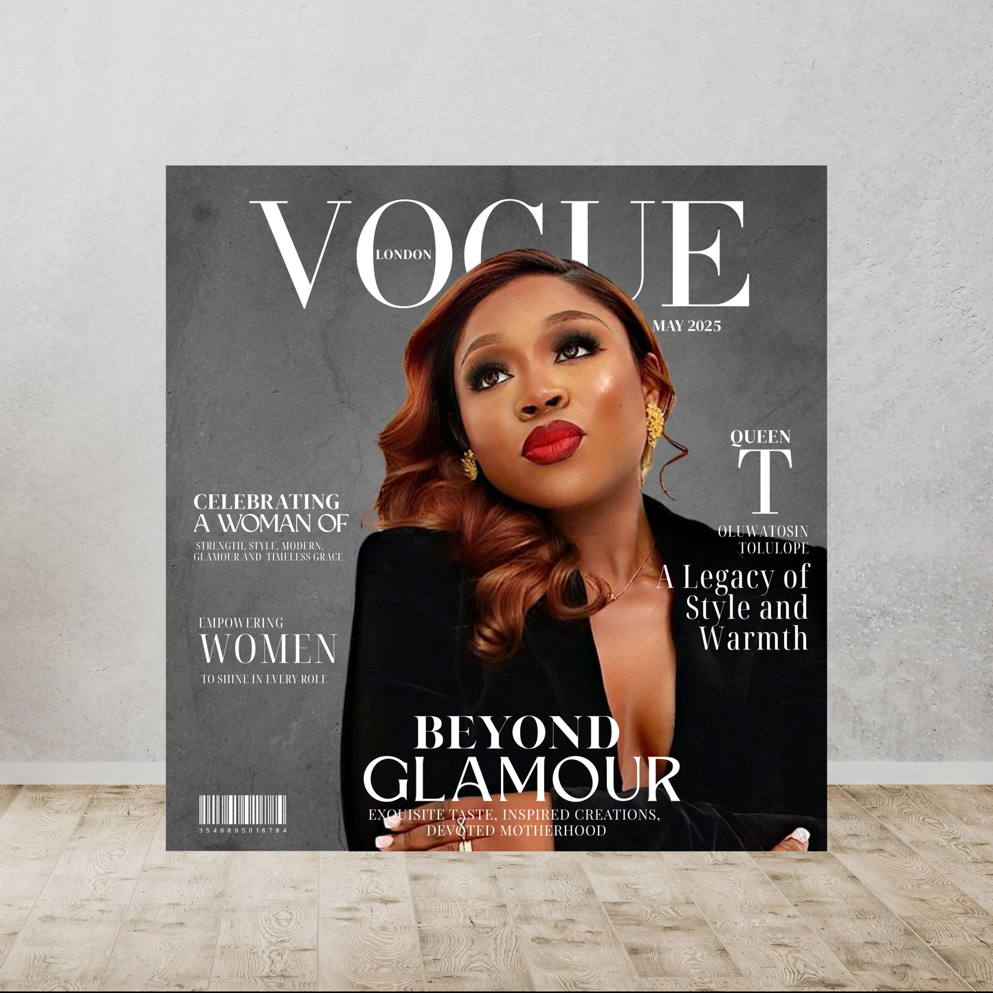 Personalized Magazine Cover Backdrop | Custom Photo Party Backdrop | BellaKG Printz