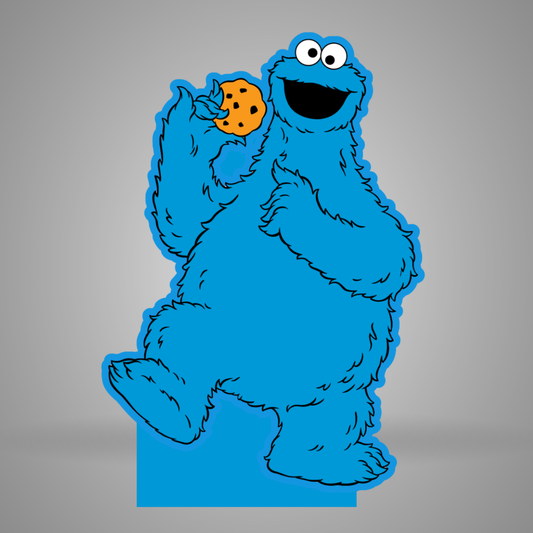 Blue Life-Size Monster Fun Cut-Out