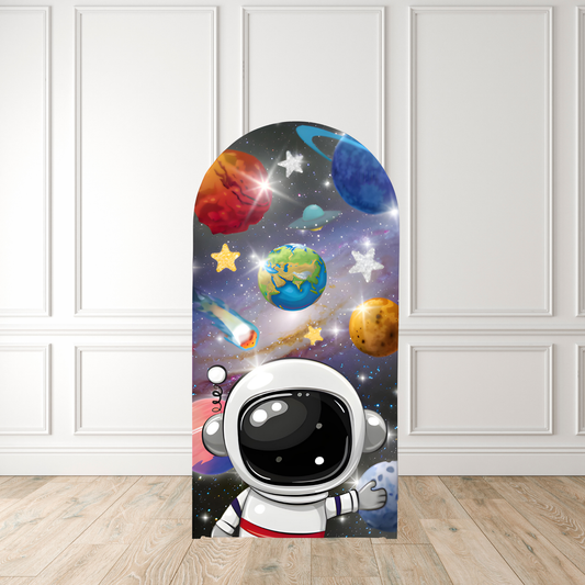 Space Astronaut Birthday Backdrop | Planets and Stars Party Banner | Kids Space Theme Decoration UK